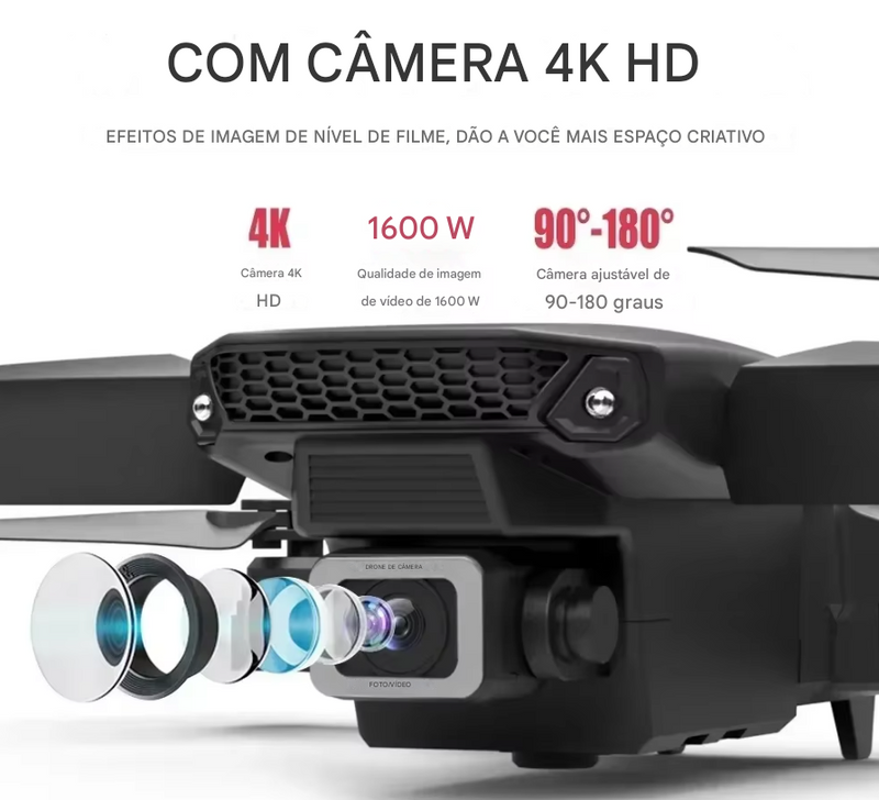 Drone 4K ProfIssional 1080P Wide Angle Dual HD Camera