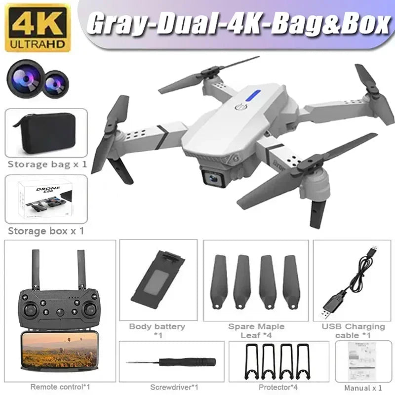 Drone 4K ProfIssional 1080P Wide Angle Dual HD Camera