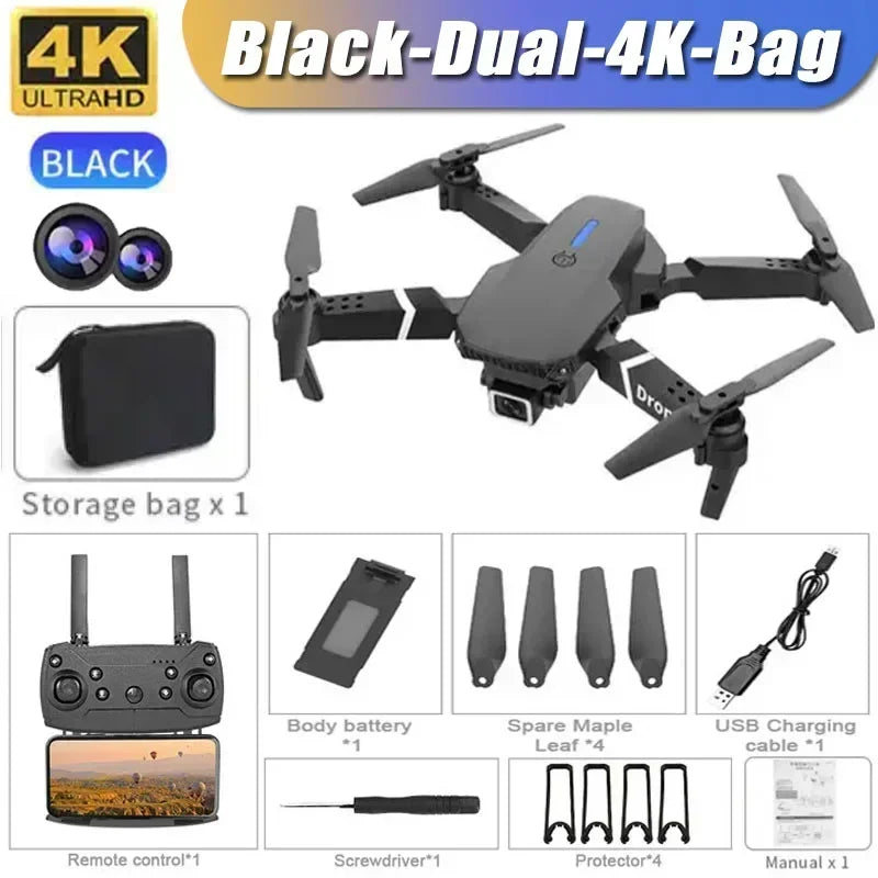 Drone 4K ProfIssional 1080P Wide Angle Dual HD Camera