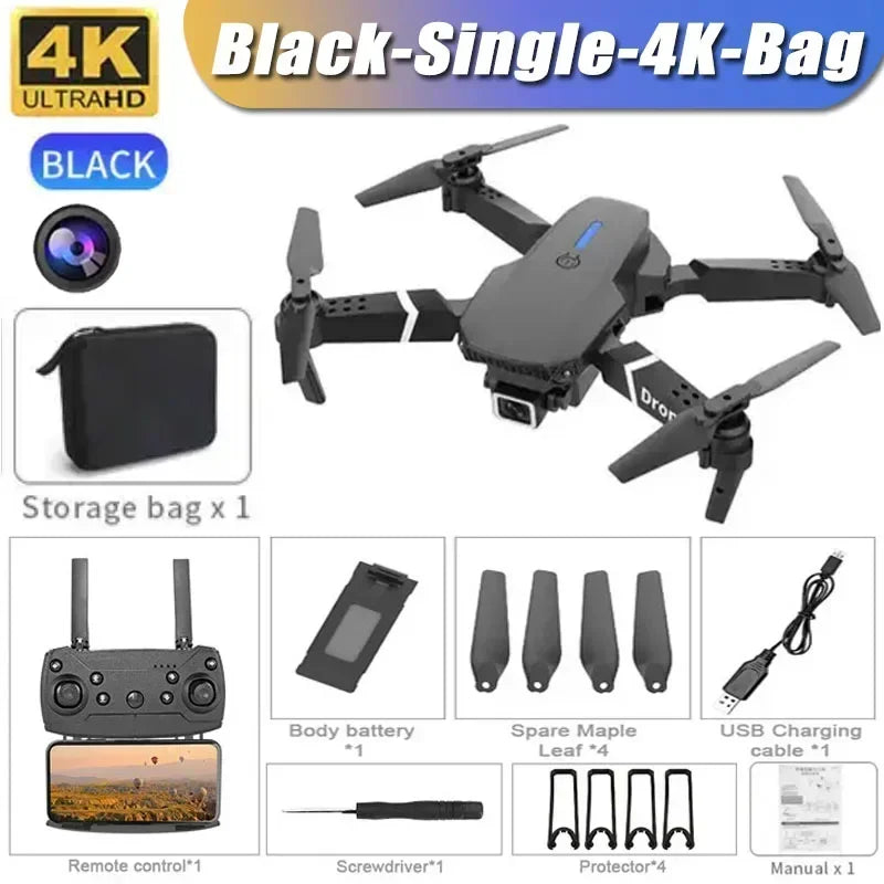 Drone 4K ProfIssional 1080P Wide Angle Dual HD Camera